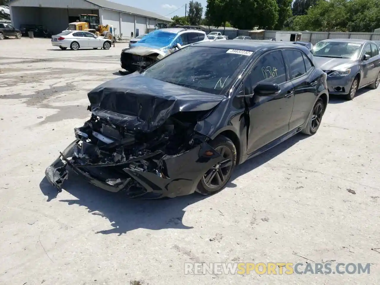 2 Photograph of a damaged car JTNB4RBE3L3080077 TOYOTA COROLLA 2020