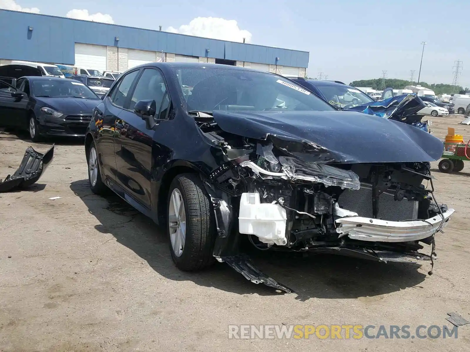 1 Photograph of a damaged car JTNB4RBE4L3073980 TOYOTA COROLLA 2020