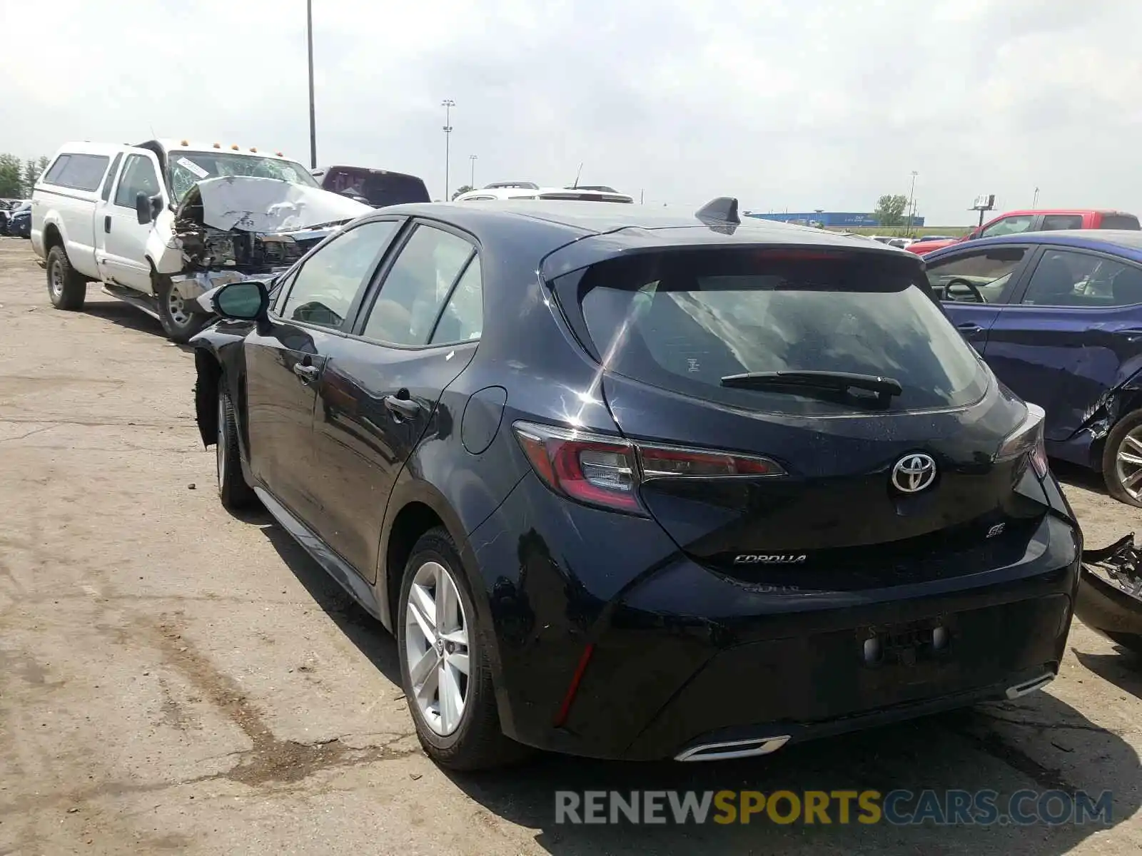 3 Photograph of a damaged car JTNB4RBE4L3073980 TOYOTA COROLLA 2020