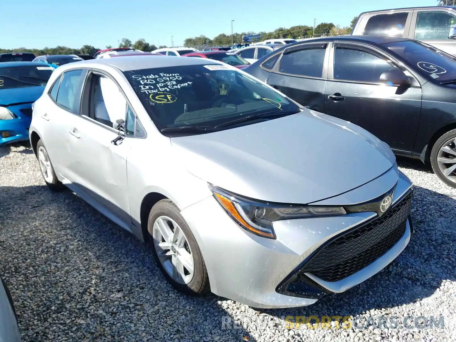 1 Photograph of a damaged car JTNB4RBE6L3100077 TOYOTA COROLLA 2020