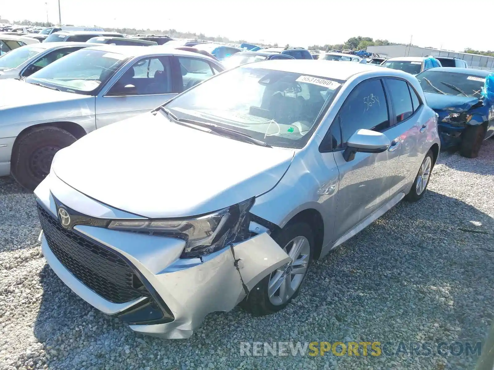 2 Photograph of a damaged car JTNB4RBE6L3100077 TOYOTA COROLLA 2020