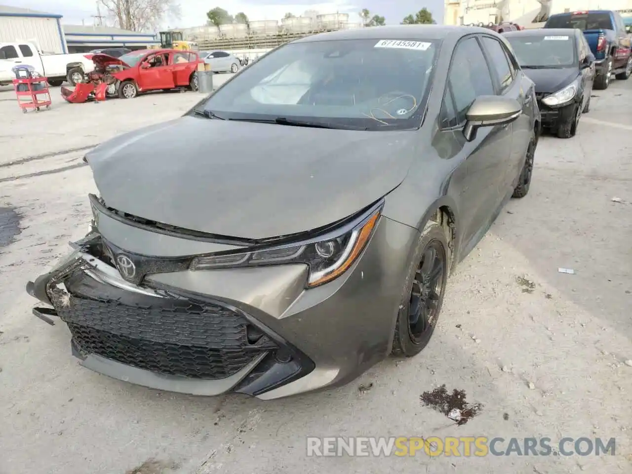 2 Photograph of a damaged car JTNB4RBE8L3098638 TOYOTA COROLLA 2020