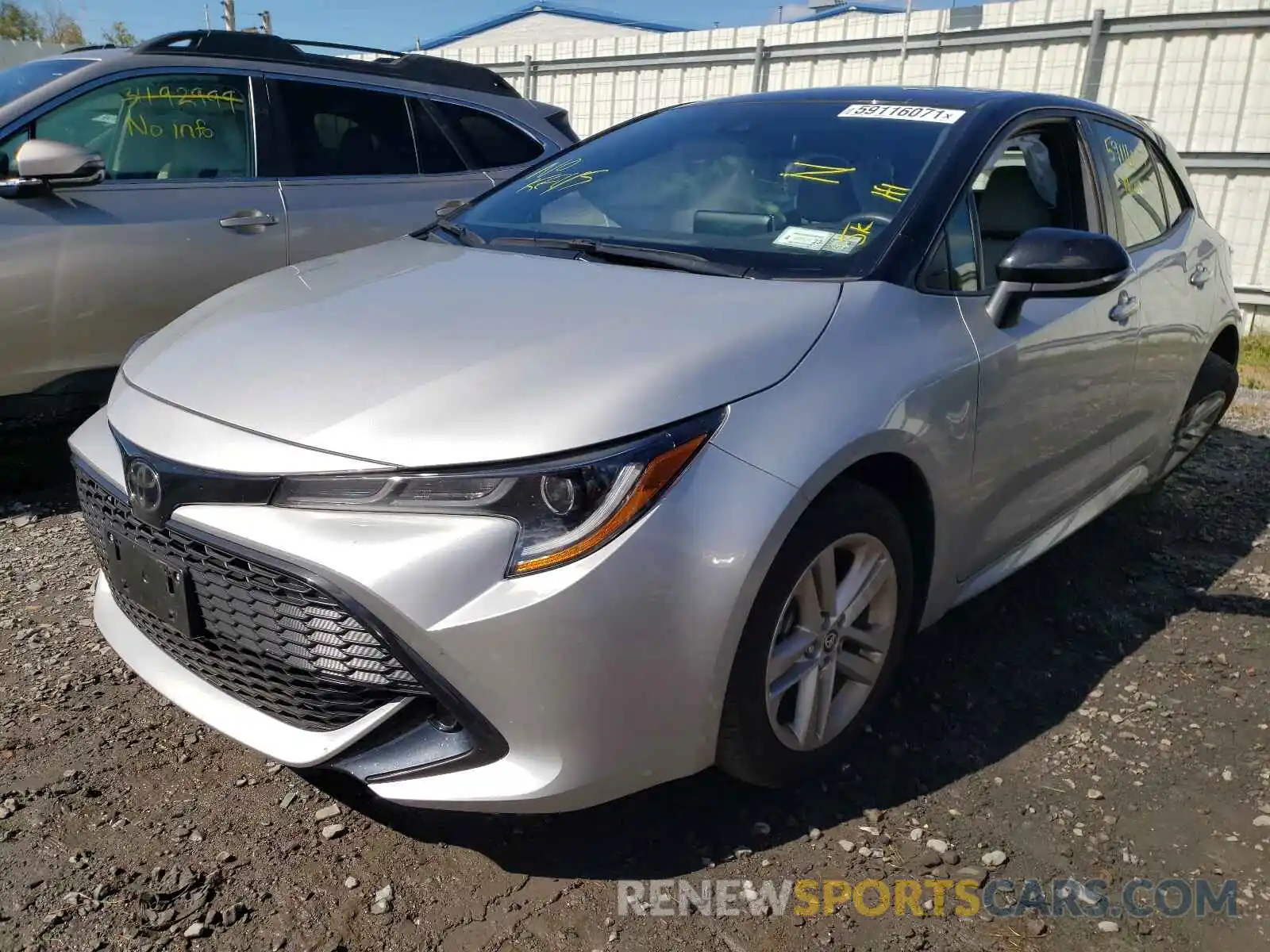 2 Photograph of a damaged car JTNB4RBEXL3088502 TOYOTA COROLLA 2020