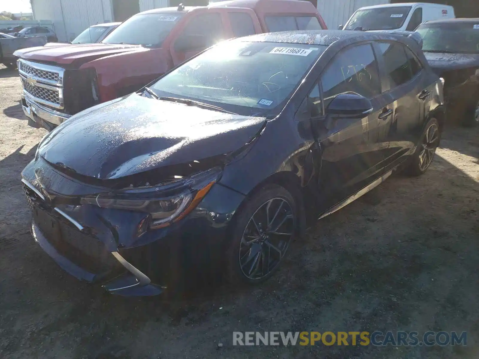 2 Photograph of a damaged car JTNC4RBE0L3078386 TOYOTA COROLLA 2020