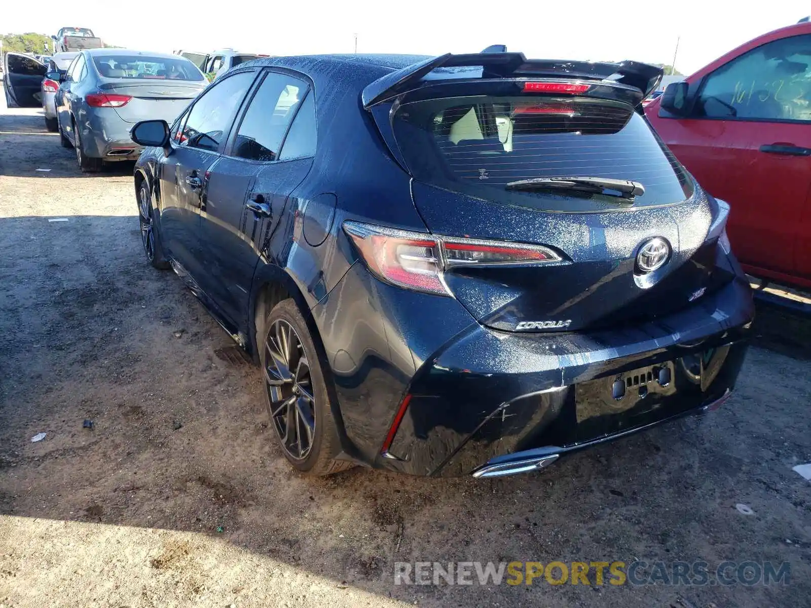 3 Photograph of a damaged car JTNC4RBE0L3078386 TOYOTA COROLLA 2020