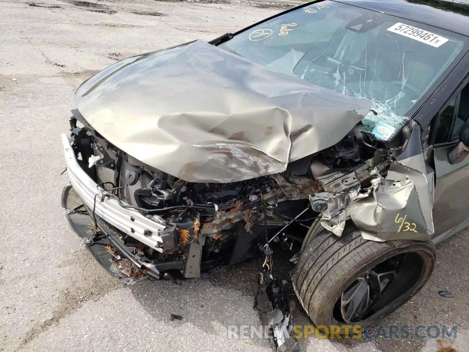 9 Photograph of a damaged car JTNC4RBE2L3097280 TOYOTA COROLLA 2020