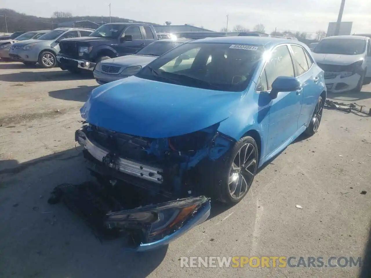 2 Photograph of a damaged car JTNC4RBE3L3098454 TOYOTA COROLLA 2020