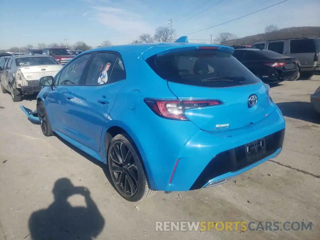 3 Photograph of a damaged car JTNC4RBE3L3098454 TOYOTA COROLLA 2020