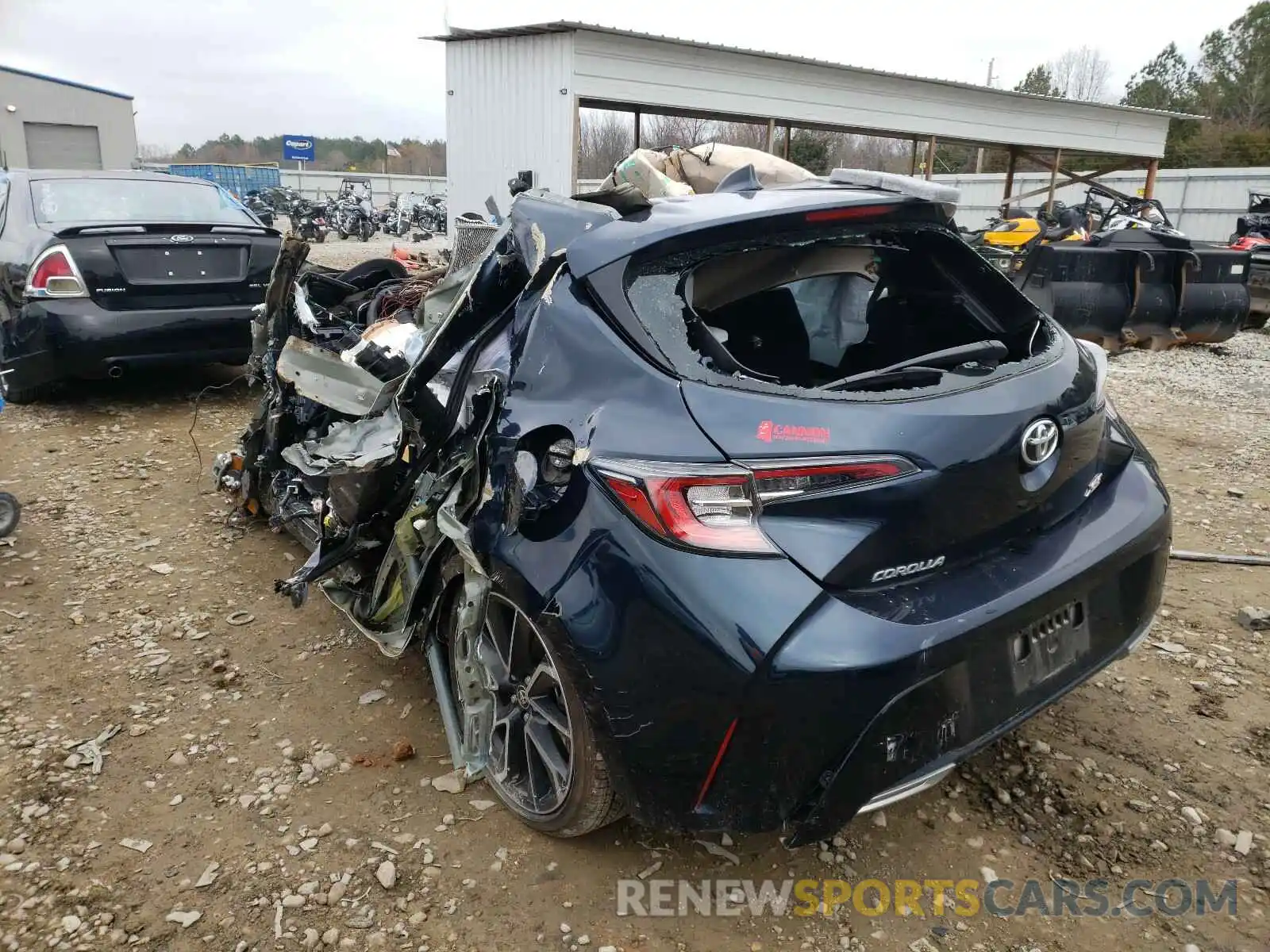3 Photograph of a damaged car JTNC4RBE4L3078553 TOYOTA COROLLA 2020