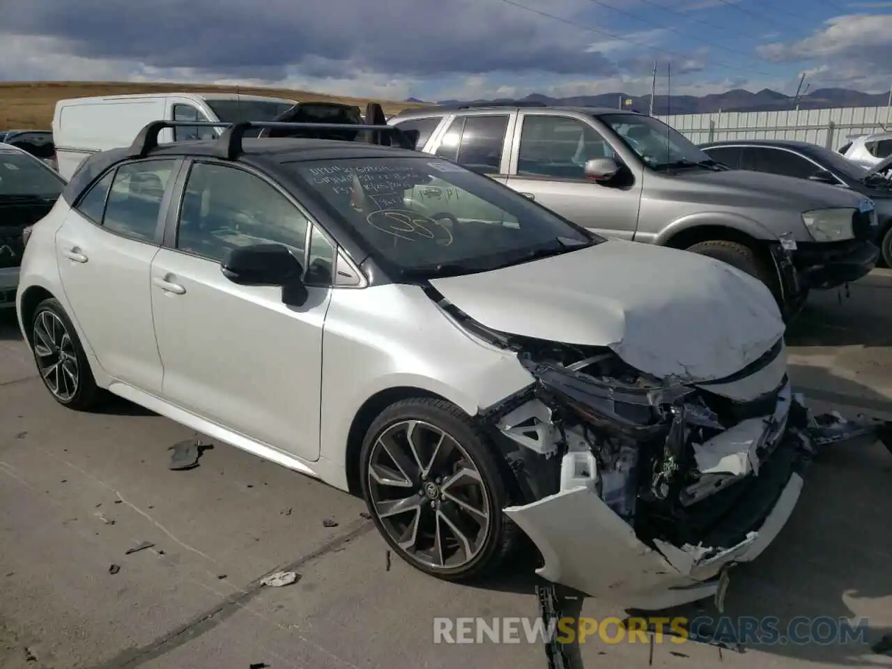 1 Photograph of a damaged car JTNC4RBE4L3078584 TOYOTA COROLLA 2020