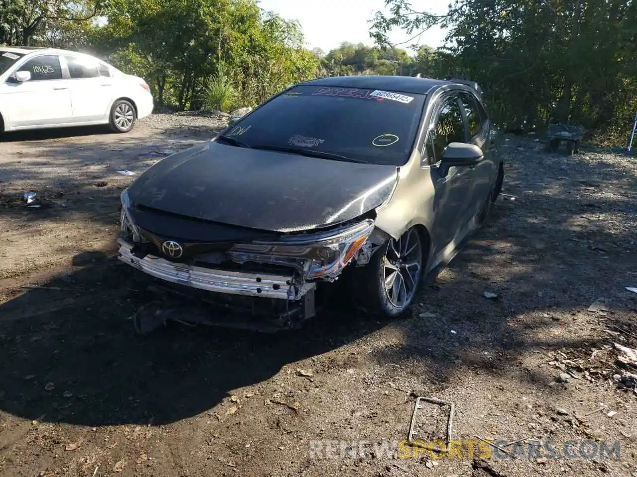 2 Photograph of a damaged car JTNC4RBE4L3081839 TOYOTA COROLLA 2020