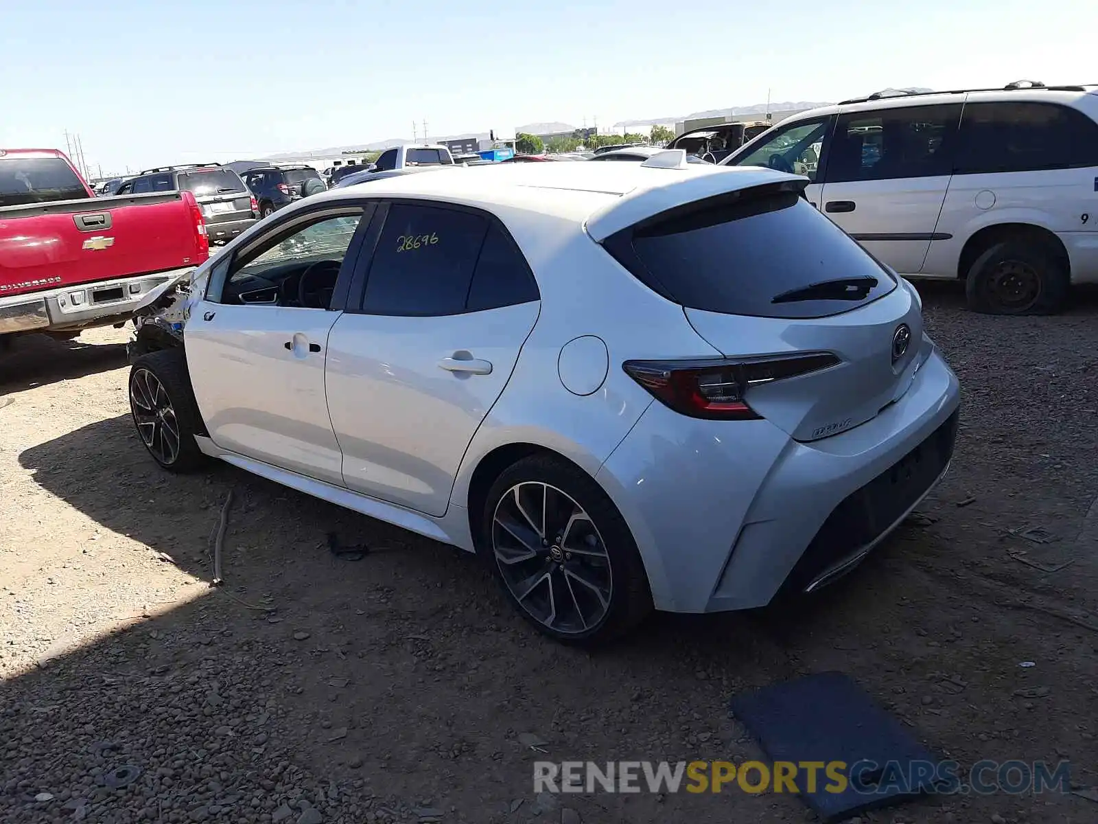 3 Photograph of a damaged car JTNC4RBE5L3092851 TOYOTA COROLLA 2020