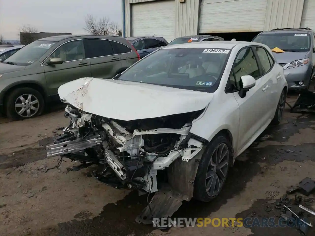 2 Photograph of a damaged car JTNC4RBE6L3079848 TOYOTA COROLLA 2020