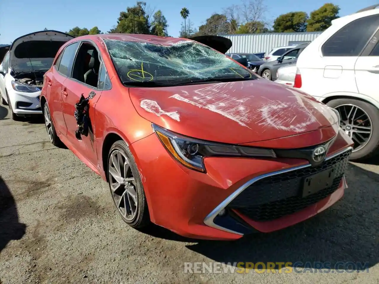 1 Photograph of a damaged car JTNC4RBE7L3091541 TOYOTA COROLLA 2020