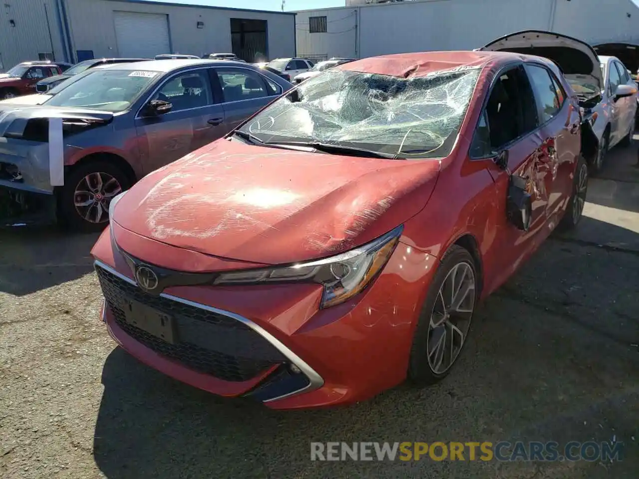 2 Photograph of a damaged car JTNC4RBE7L3091541 TOYOTA COROLLA 2020