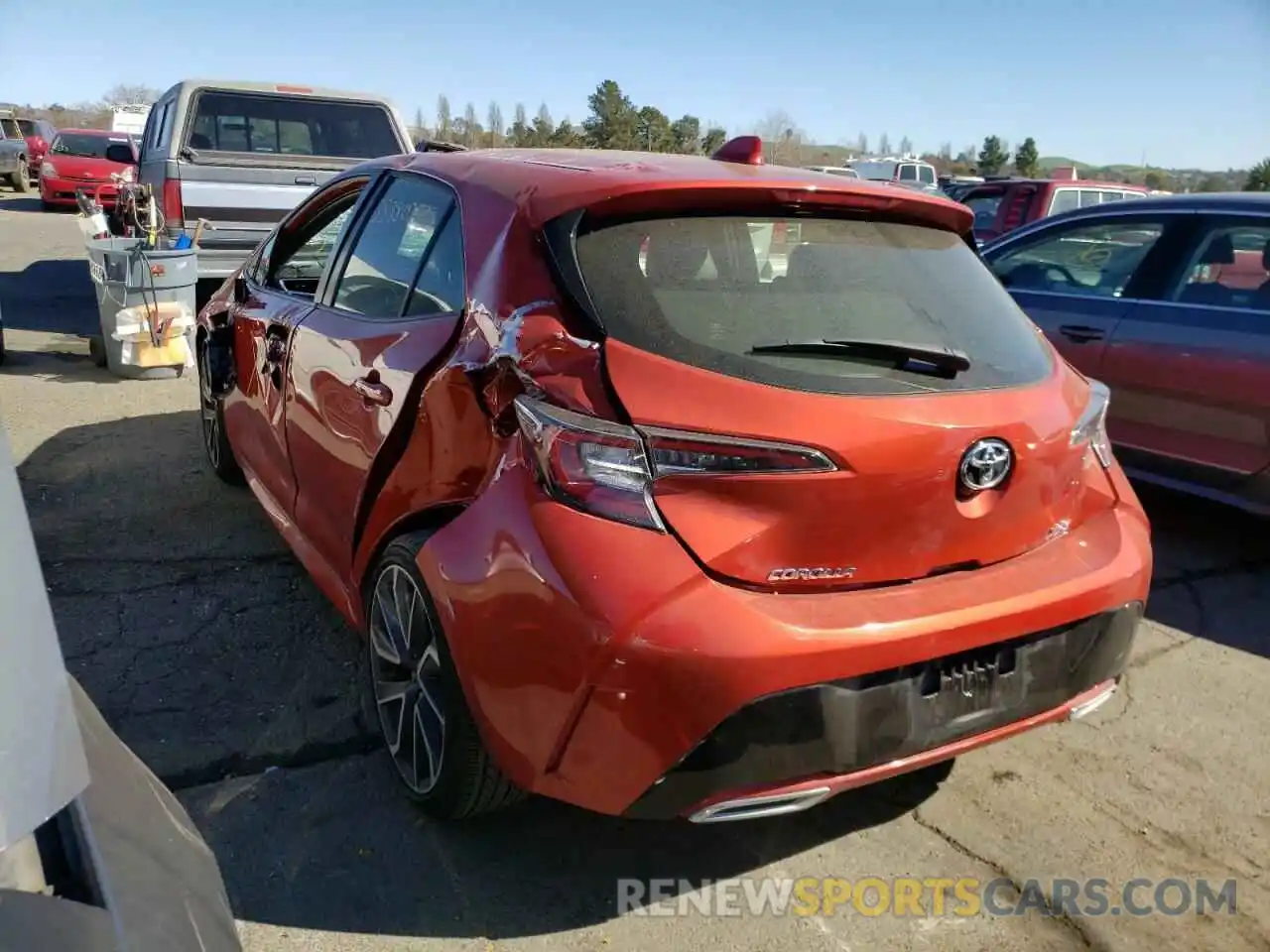 3 Photograph of a damaged car JTNC4RBE7L3091541 TOYOTA COROLLA 2020