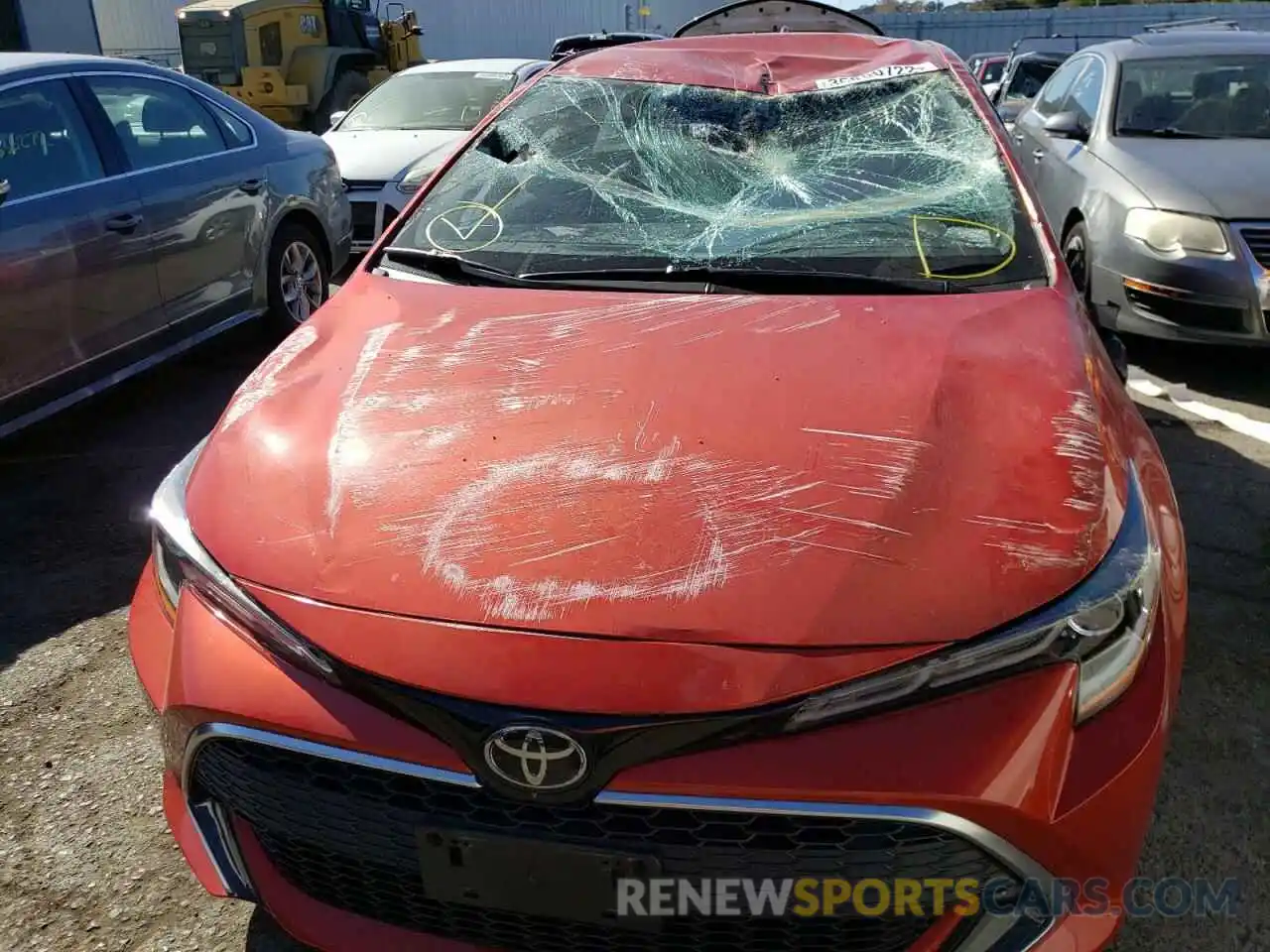 9 Photograph of a damaged car JTNC4RBE7L3091541 TOYOTA COROLLA 2020