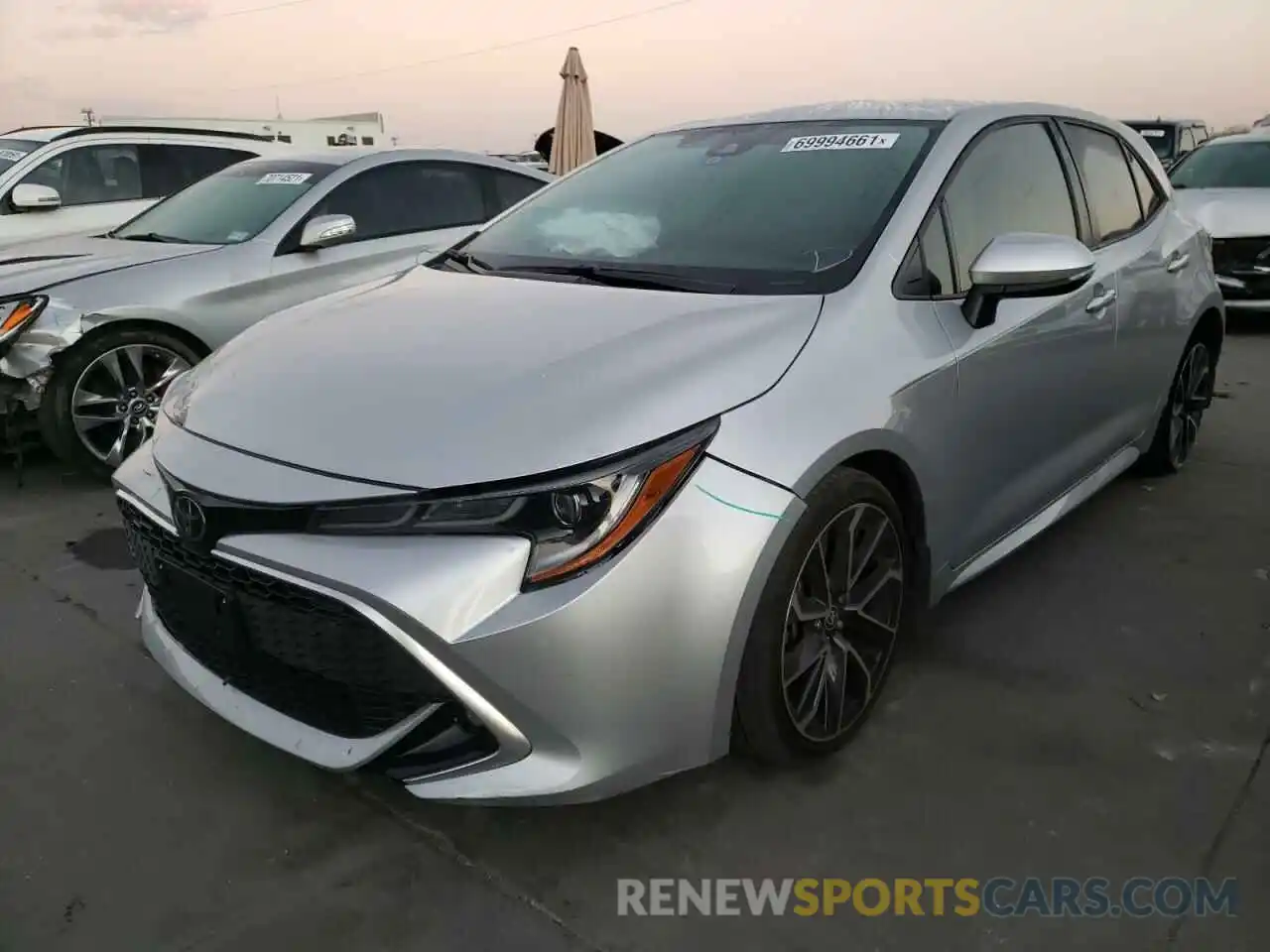 2 Photograph of a damaged car JTNC4RBE7L3099106 TOYOTA COROLLA 2020