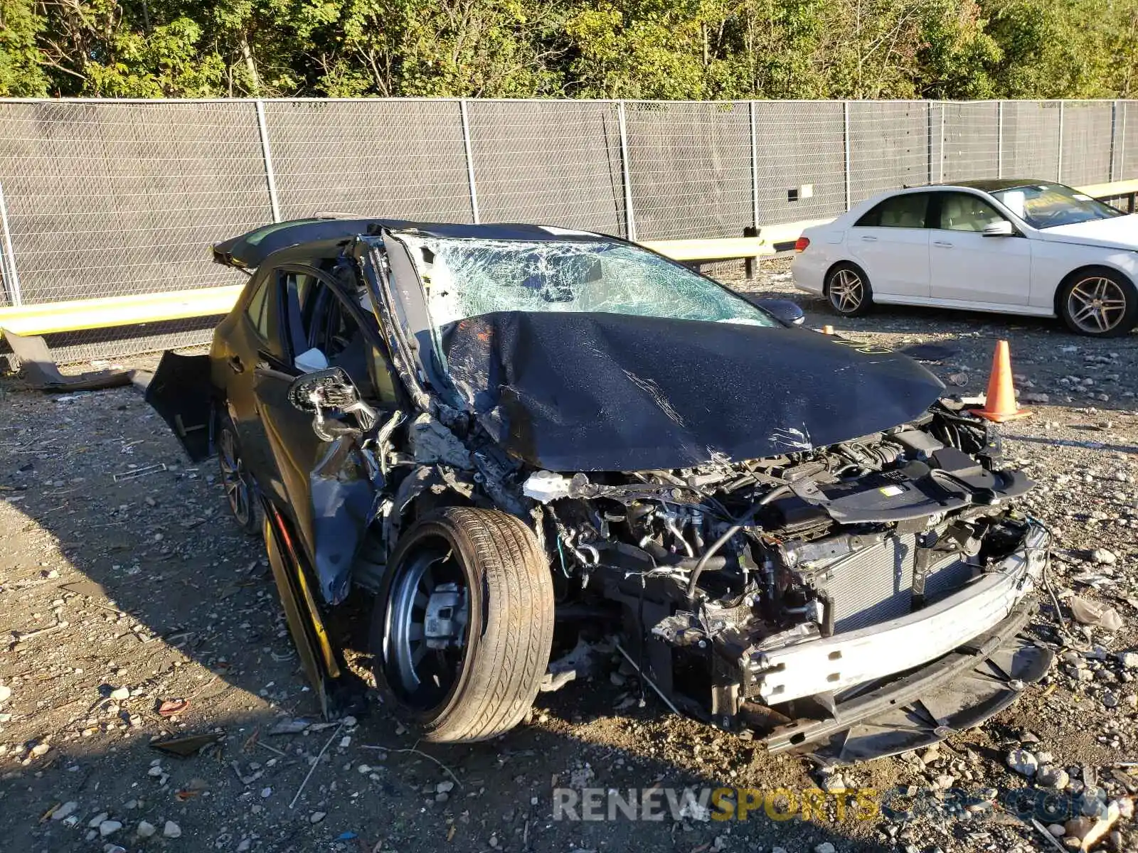 1 Photograph of a damaged car JTNC4RBE9L3092058 TOYOTA COROLLA 2020