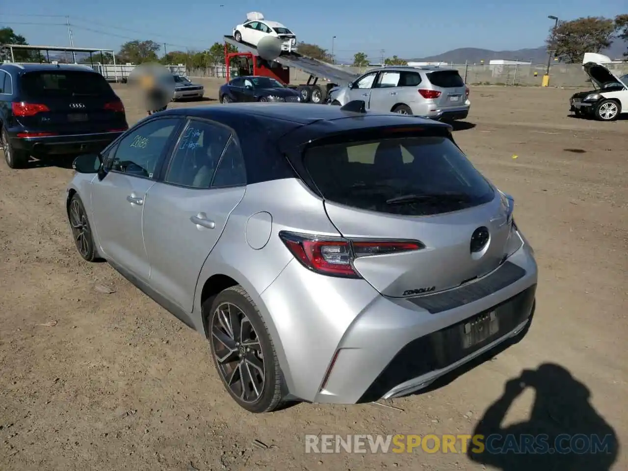 3 Photograph of a damaged car JTNC4RBE9L3100188 TOYOTA COROLLA 2020