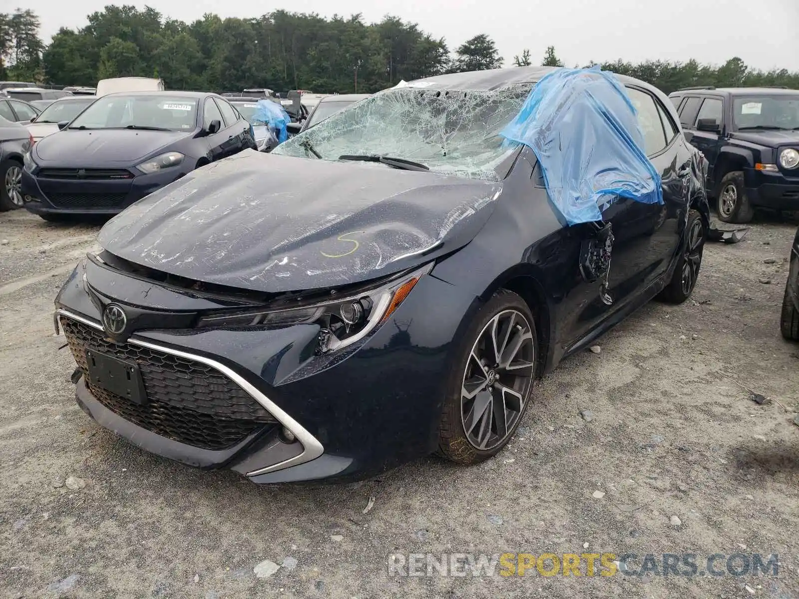 2 Photograph of a damaged car JTNC4RBEXL3090660 TOYOTA COROLLA 2020