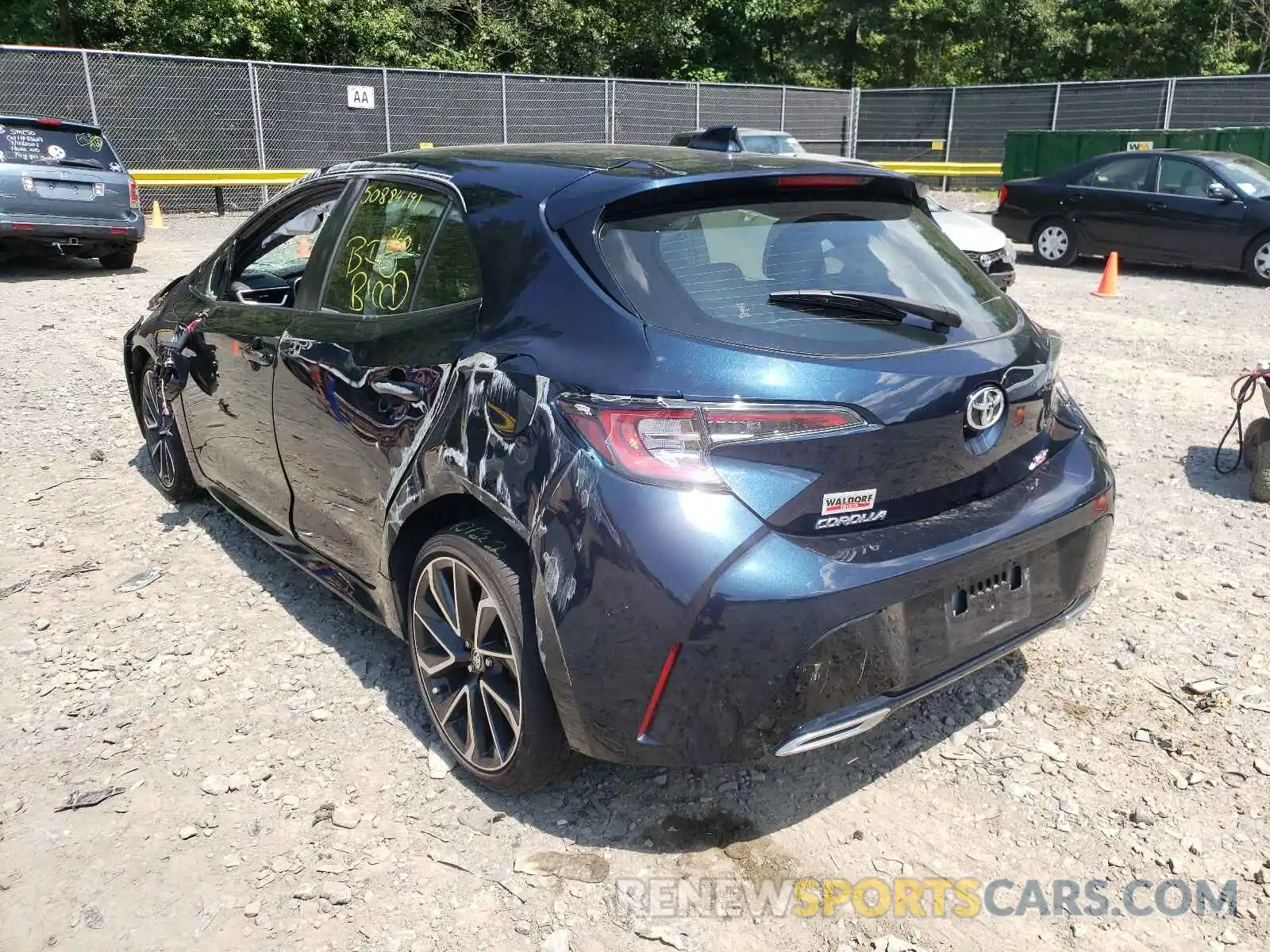 3 Photograph of a damaged car JTNC4RBEXL3090660 TOYOTA COROLLA 2020