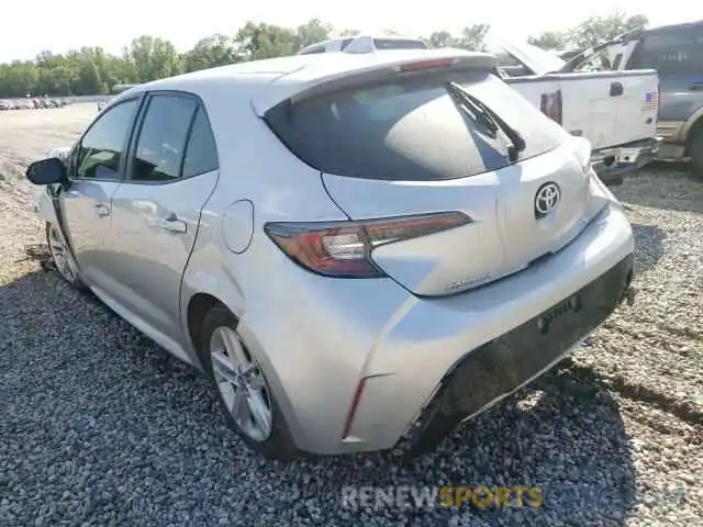 3 Photograph of a damaged car JTND4RBE0L3077811 TOYOTA COROLLA 2020