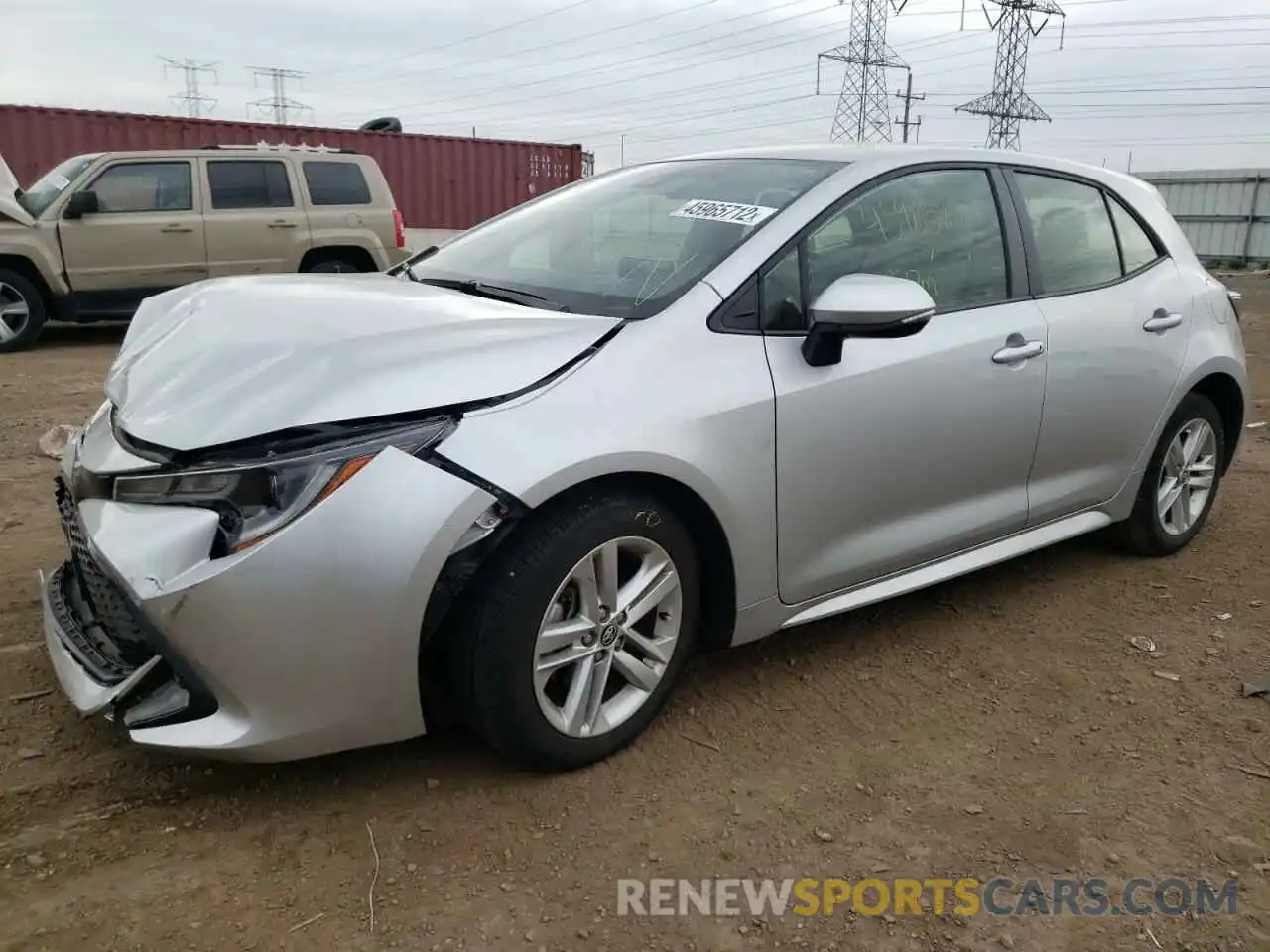 2 Photograph of a damaged car JTND4RBE0L3084919 TOYOTA COROLLA 2020