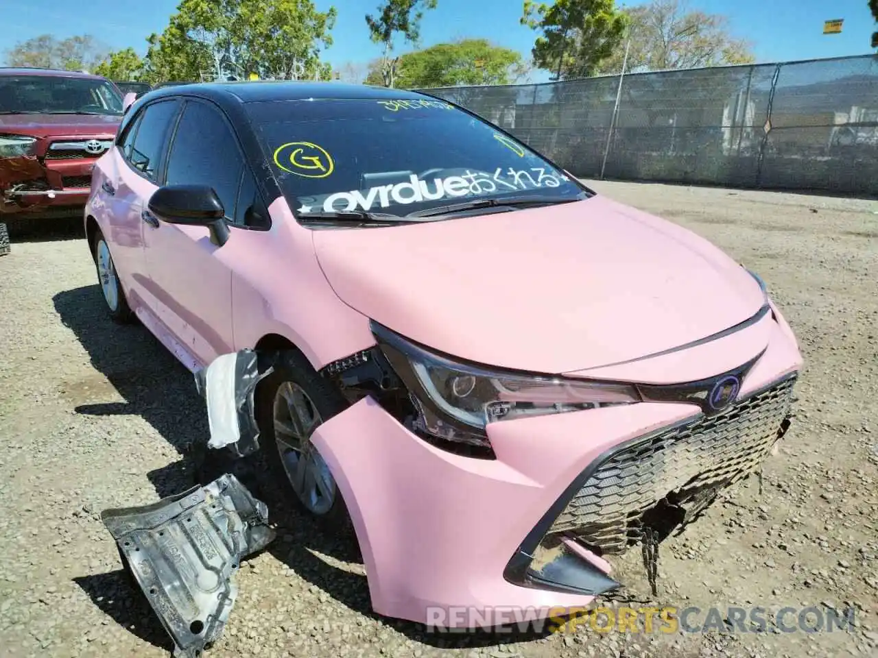 1 Photograph of a damaged car JTND4RBE0L3086959 TOYOTA COROLLA 2020