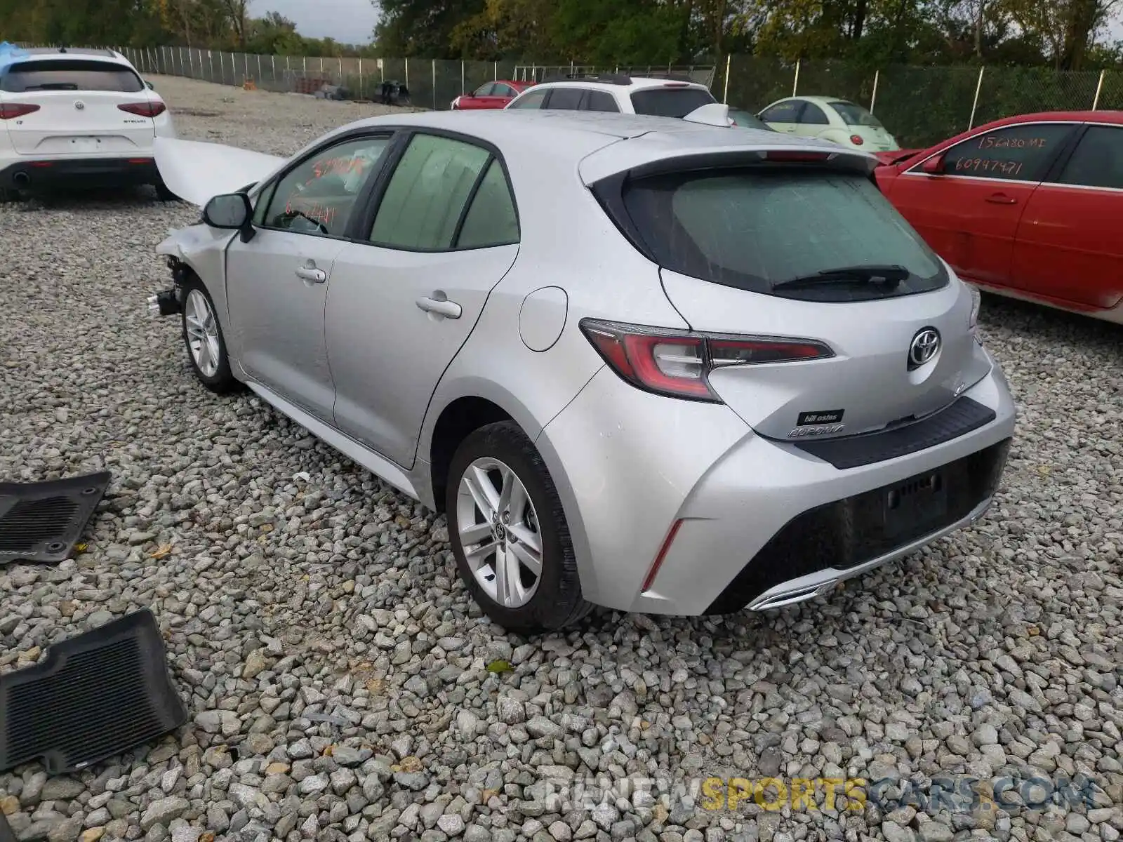 3 Photograph of a damaged car JTND4RBE0L3093118 TOYOTA COROLLA 2020