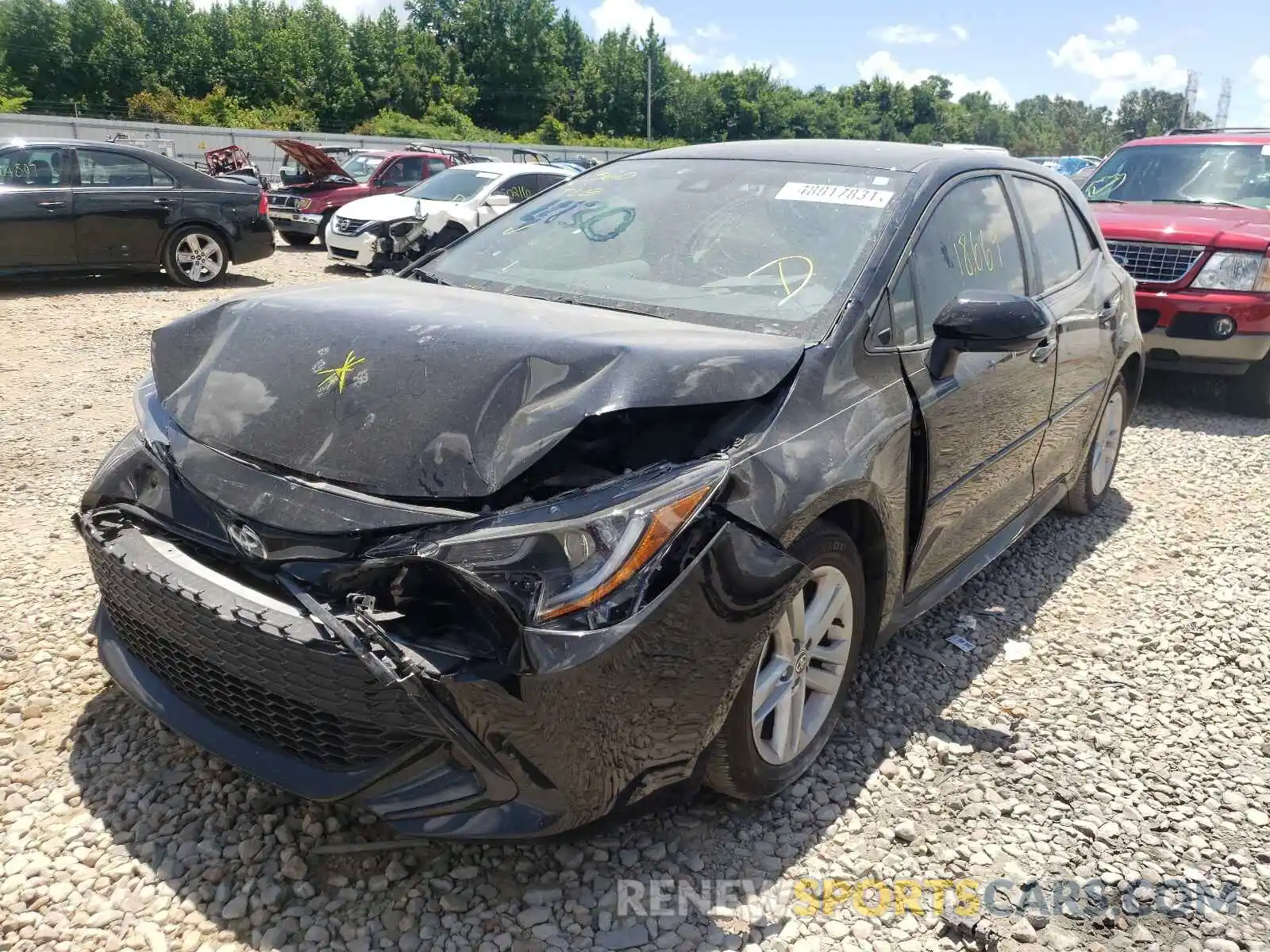 2 Photograph of a damaged car JTND4RBE0L3094995 TOYOTA COROLLA 2020