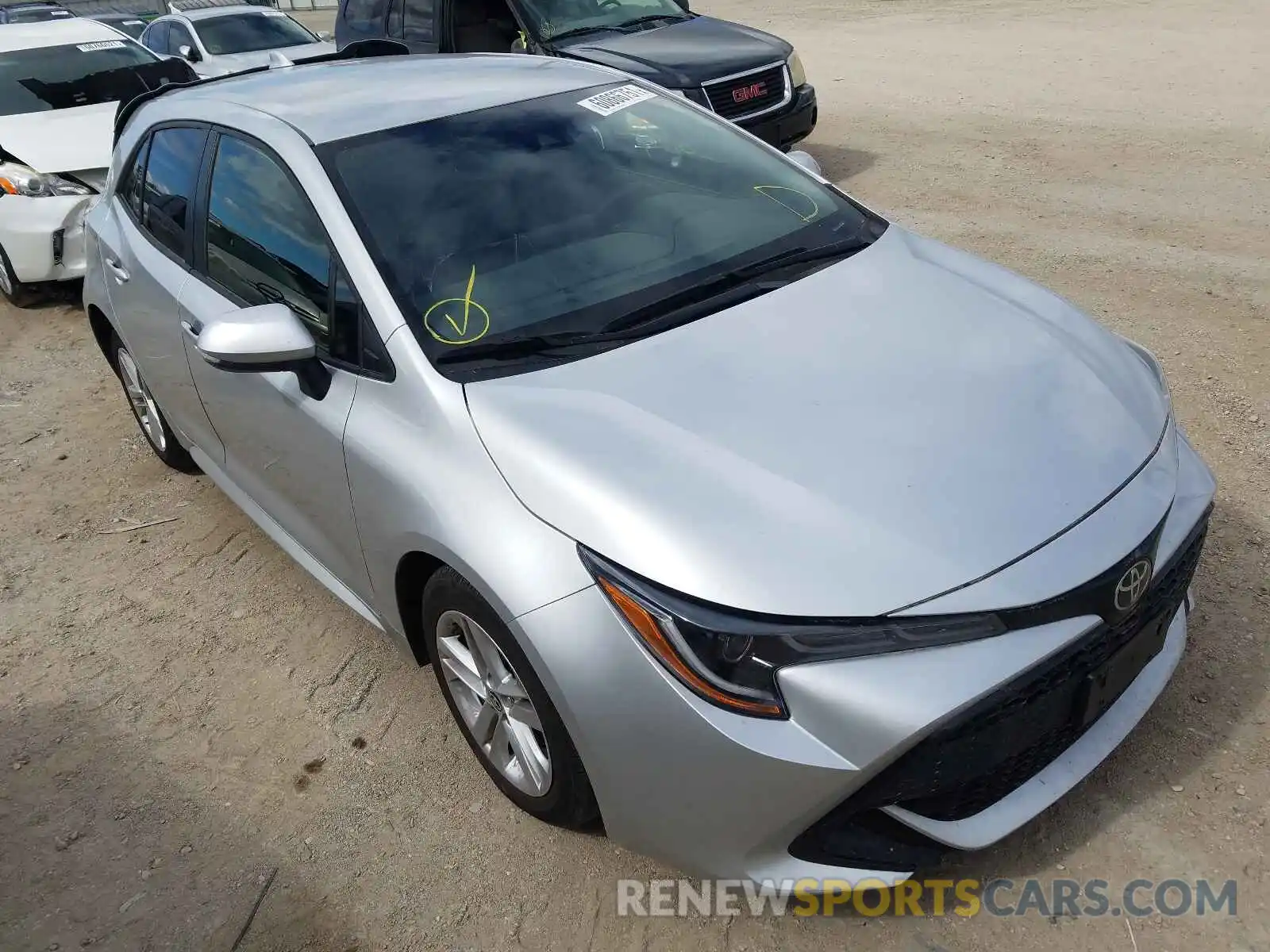 1 Photograph of a damaged car JTND4RBE0L3100763 TOYOTA COROLLA 2020