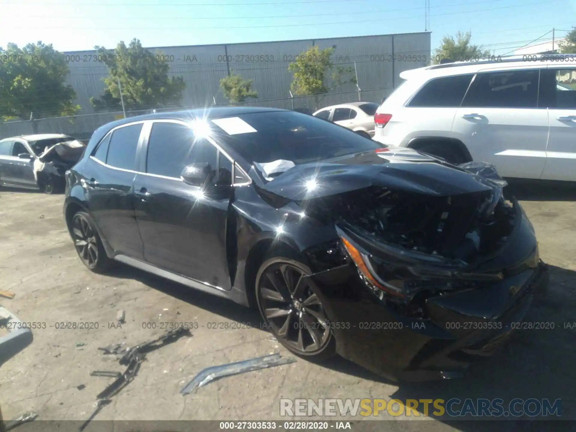 1 Photograph of a damaged car JTND4RBE1L3076649 TOYOTA COROLLA 2020