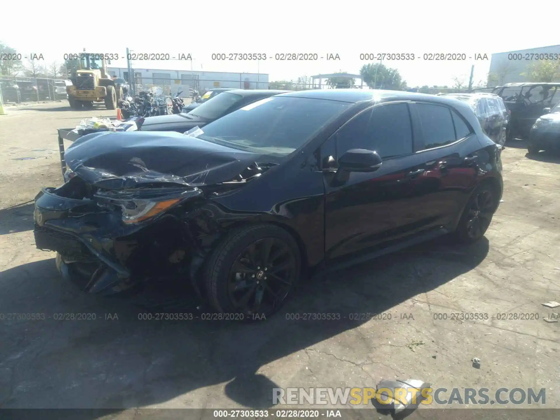 2 Photograph of a damaged car JTND4RBE1L3076649 TOYOTA COROLLA 2020