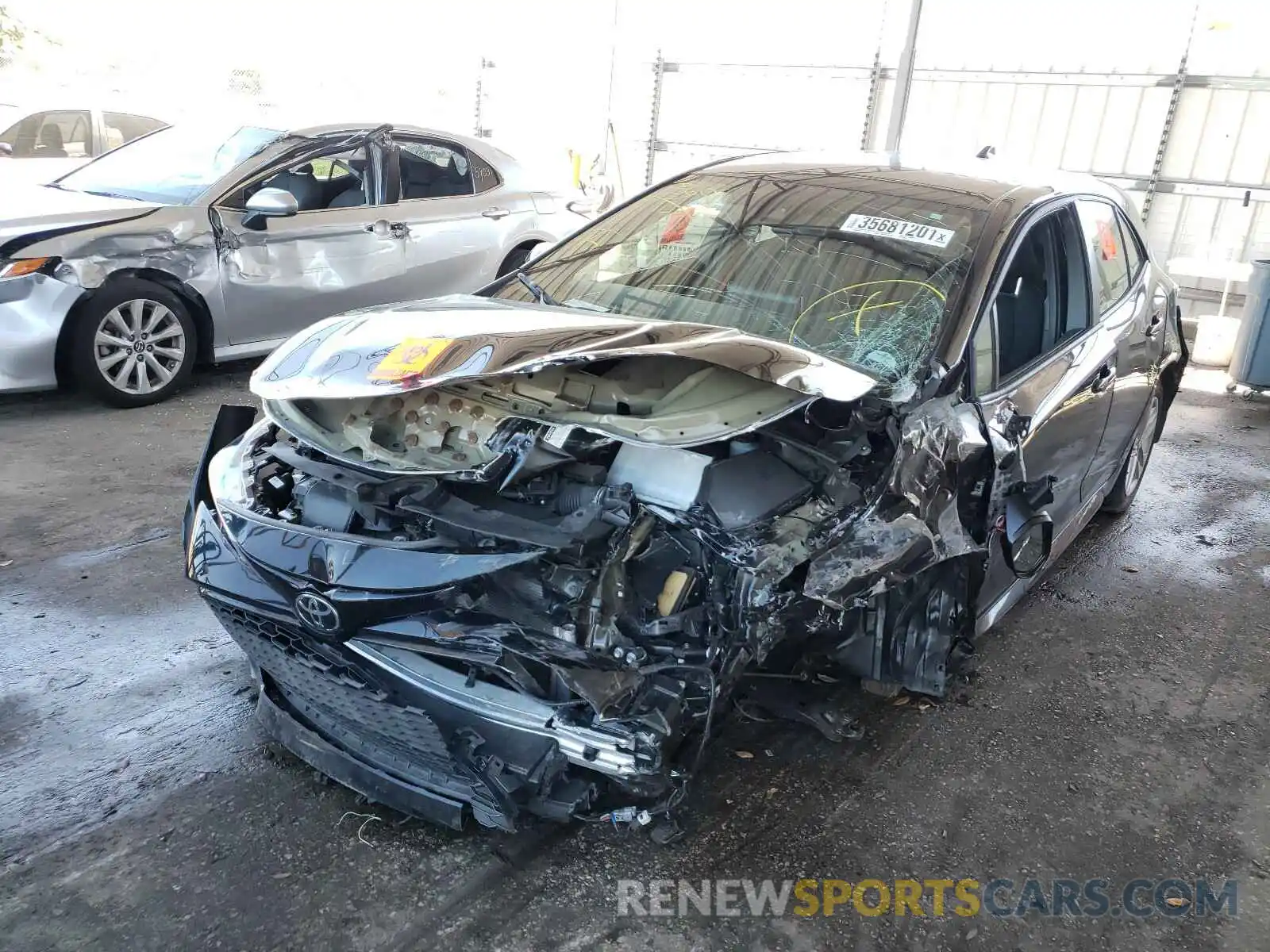 2 Photograph of a damaged car JTND4RBE1L3086338 TOYOTA COROLLA 2020