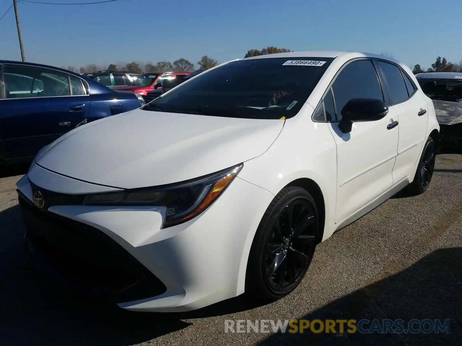 2 Photograph of a damaged car JTND4RBE1L3098764 TOYOTA COROLLA 2020