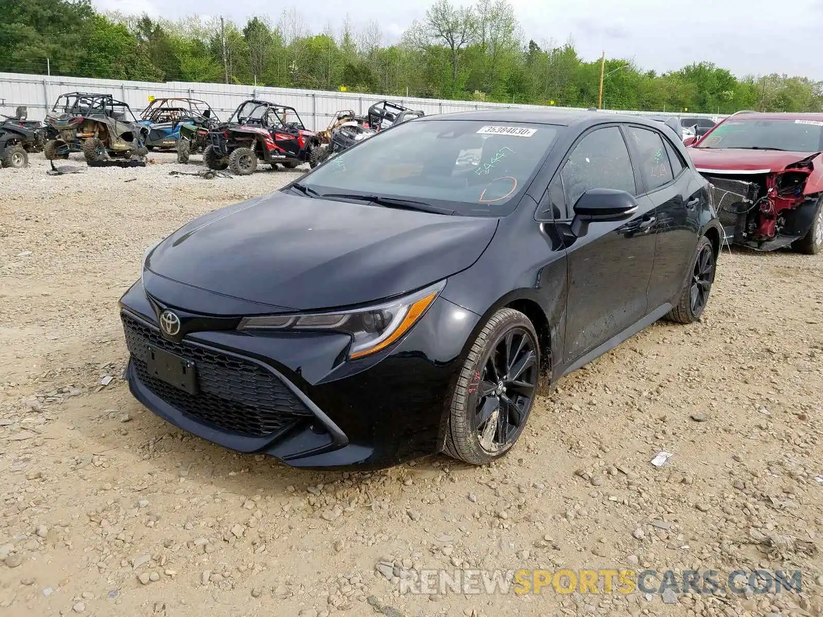 2 Photograph of a damaged car JTND4RBE2L3074053 TOYOTA COROLLA 2020