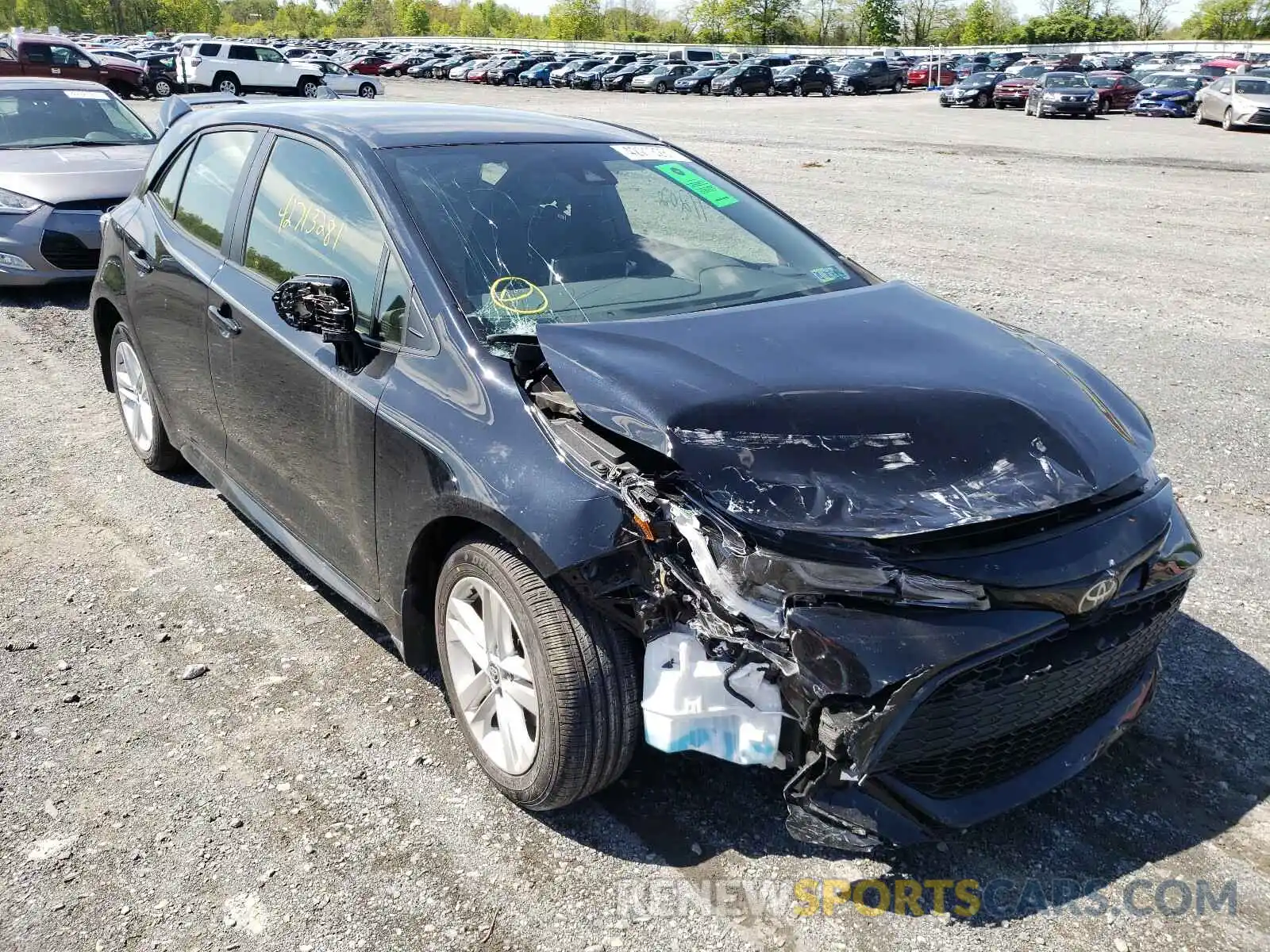 1 Photograph of a damaged car JTND4RBE2L3079642 TOYOTA COROLLA 2020