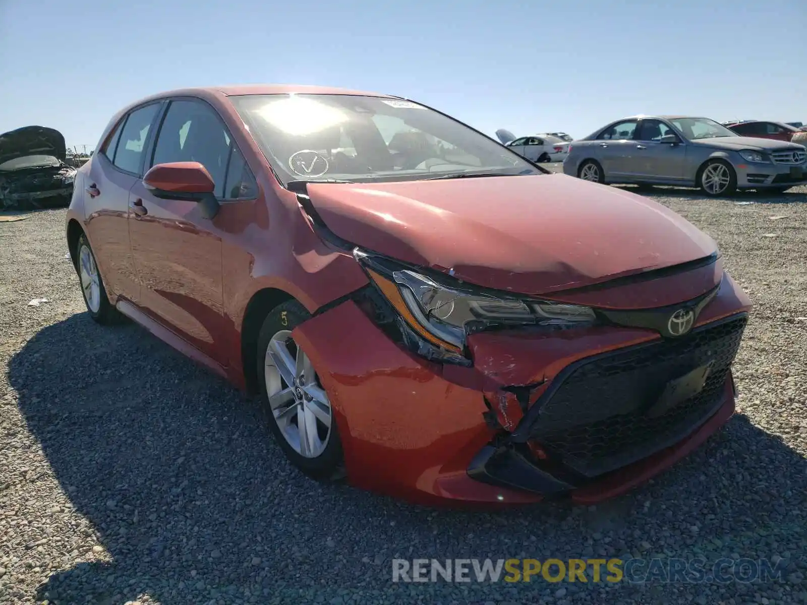 1 Photograph of a damaged car JTND4RBE2L3084999 TOYOTA COROLLA 2020