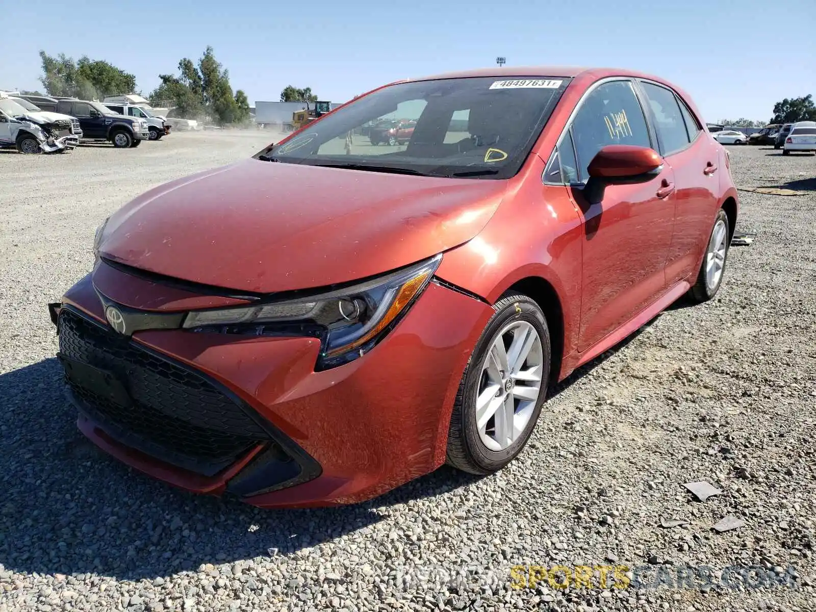 2 Photograph of a damaged car JTND4RBE2L3084999 TOYOTA COROLLA 2020