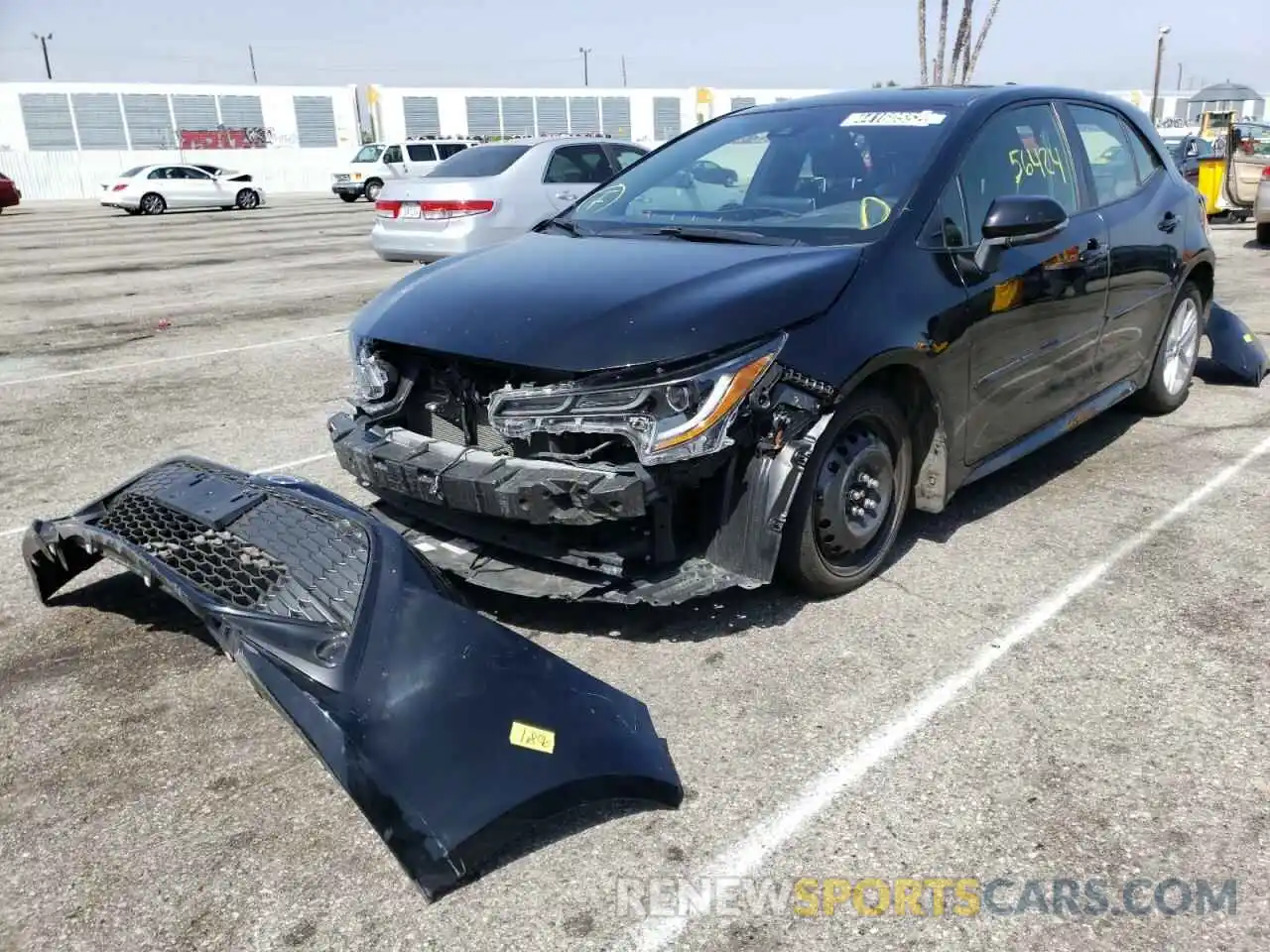 2 Photograph of a damaged car JTND4RBE2L3085036 TOYOTA COROLLA 2020