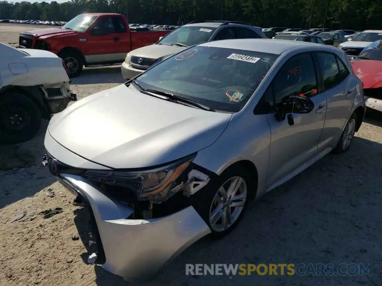 2 Photograph of a damaged car JTND4RBE2L3087790 TOYOTA COROLLA 2020