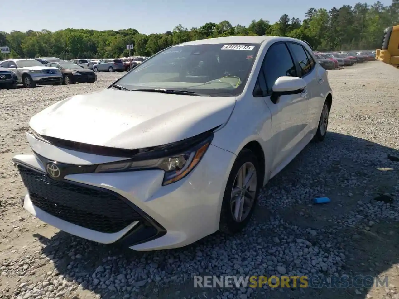 2 Photograph of a damaged car JTND4RBE2L3091953 TOYOTA COROLLA 2020