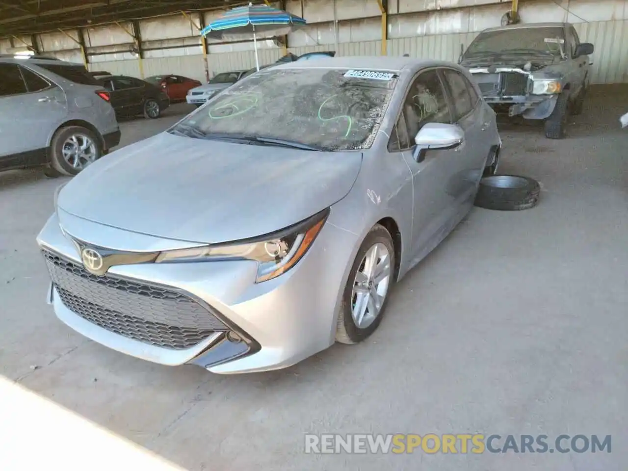 2 Photograph of a damaged car JTND4RBE2L3094559 TOYOTA COROLLA 2020