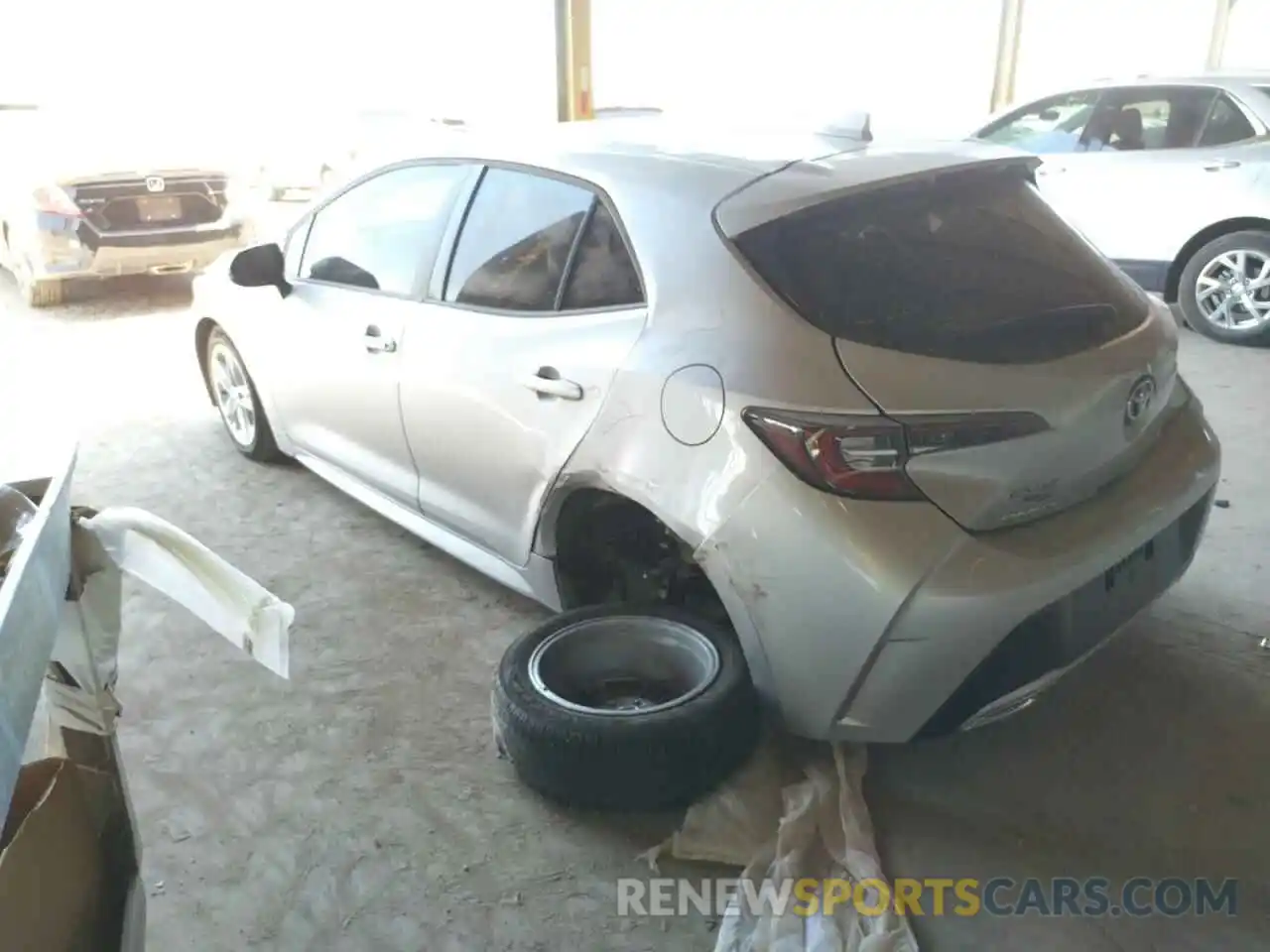 3 Photograph of a damaged car JTND4RBE2L3094559 TOYOTA COROLLA 2020