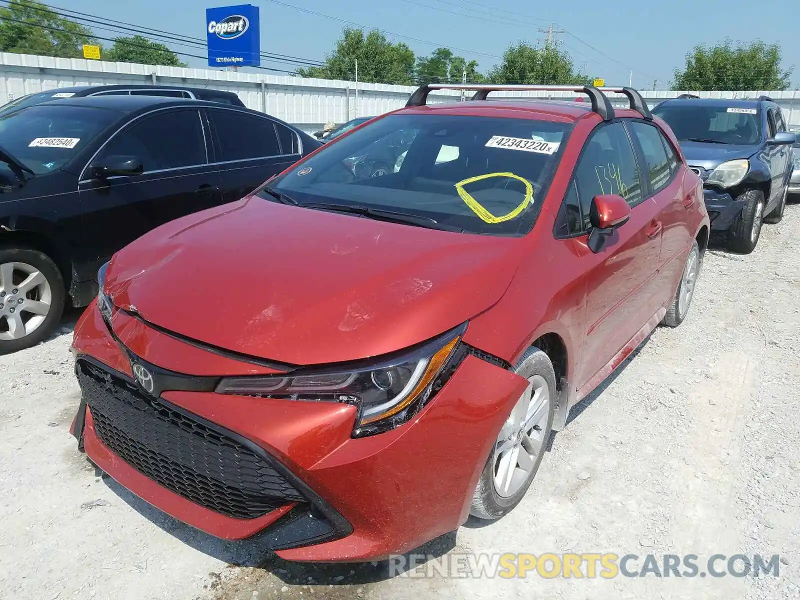 2 Photograph of a damaged car JTND4RBE2L3095209 TOYOTA COROLLA 2020