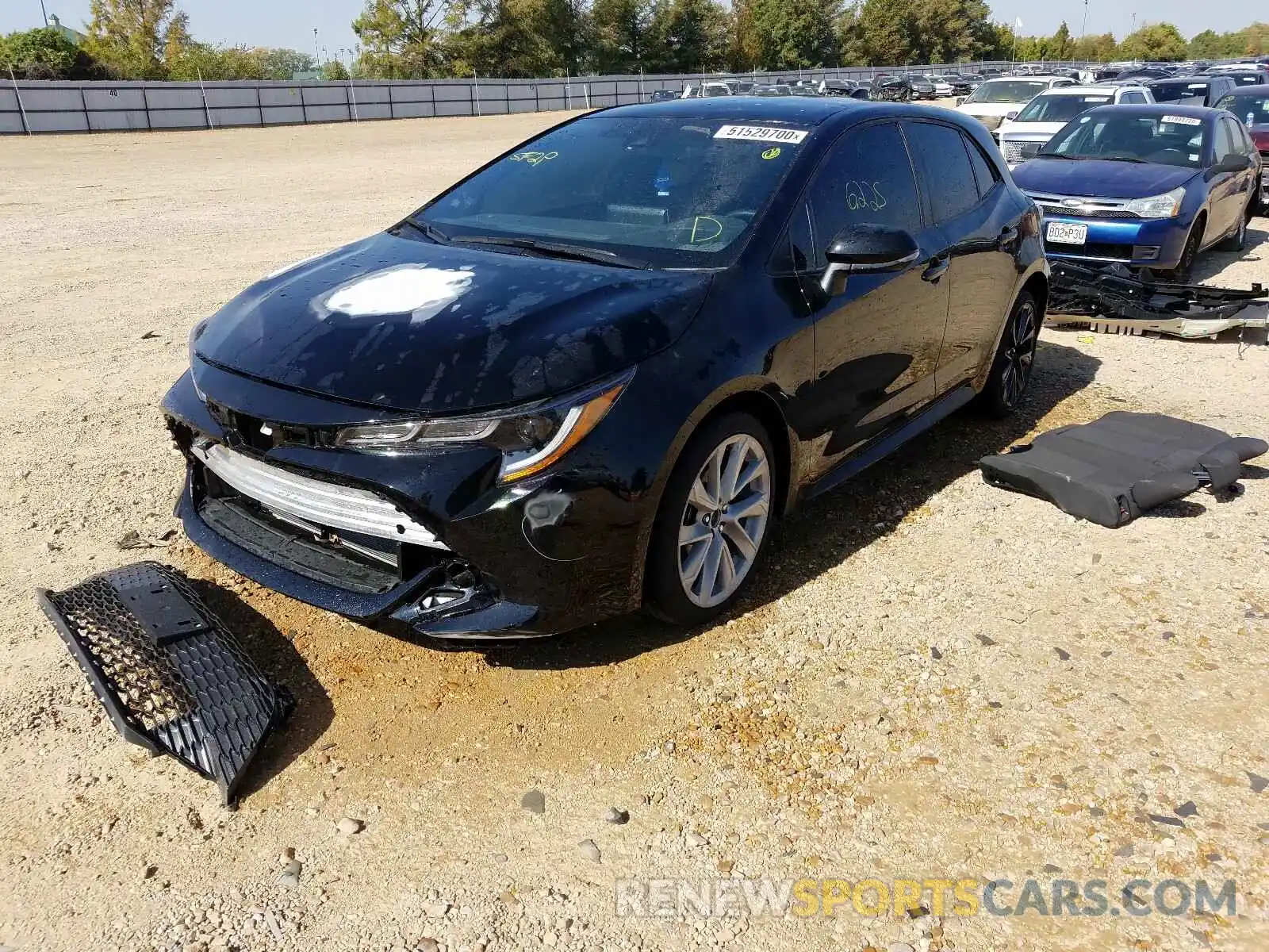 2 Photograph of a damaged car JTND4RBE2L3096487 TOYOTA COROLLA 2020