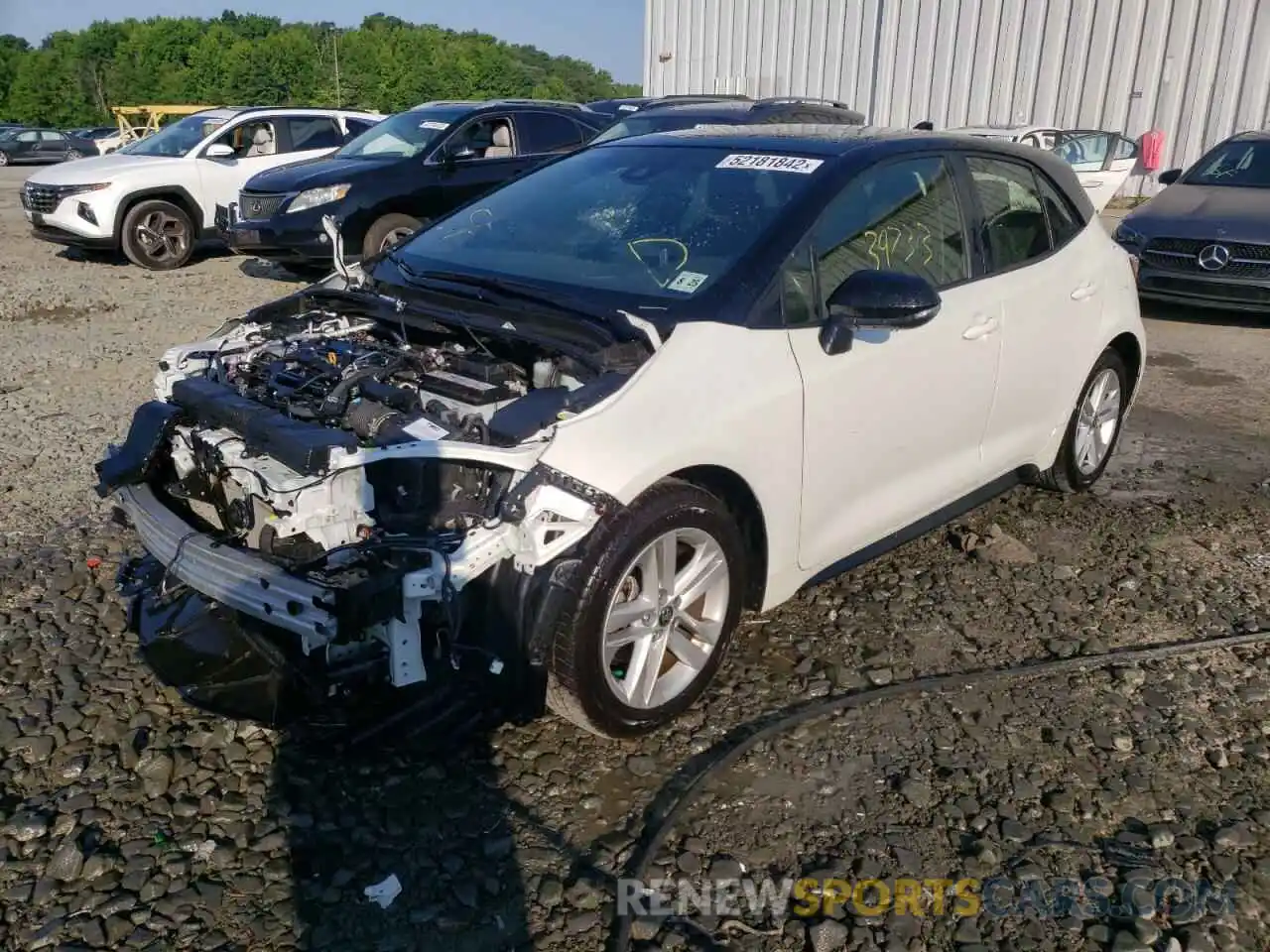 2 Photograph of a damaged car JTND4RBE2L3101364 TOYOTA COROLLA 2020