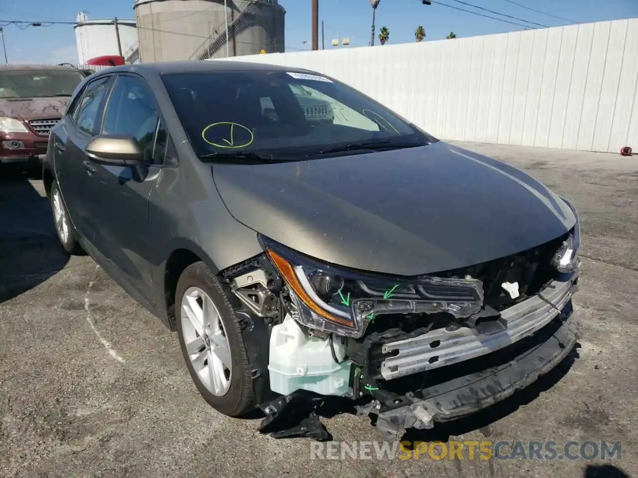 1 Photograph of a damaged car JTND4RBE2L3101493 TOYOTA COROLLA 2020