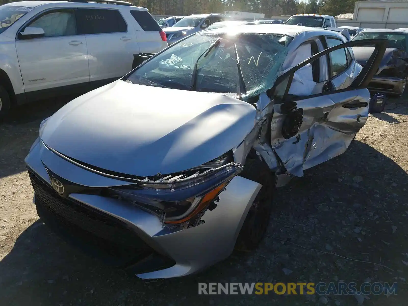 2 Photograph of a damaged car JTND4RBE2L3102739 TOYOTA COROLLA 2020